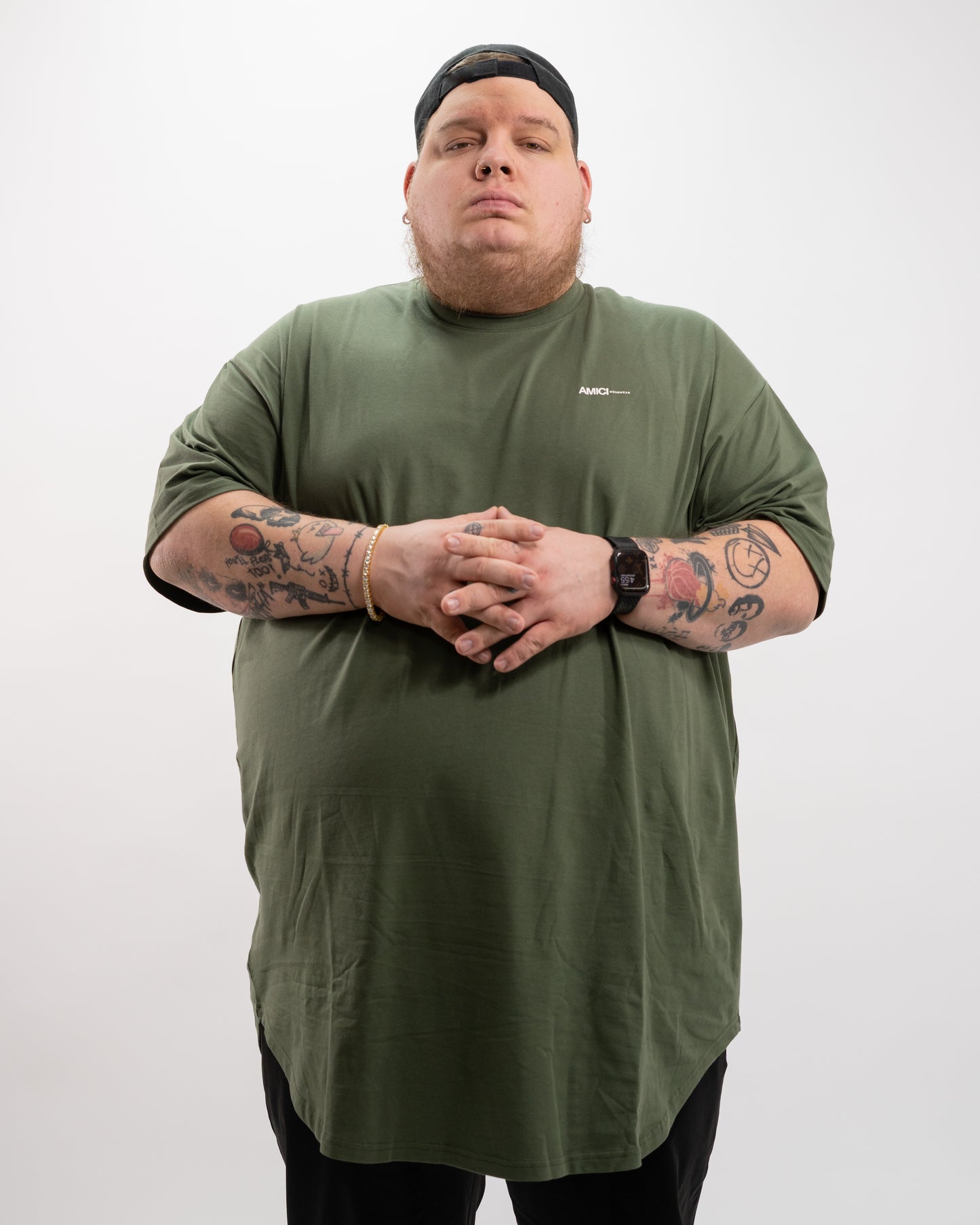 Olive Freshman Scoop Tee