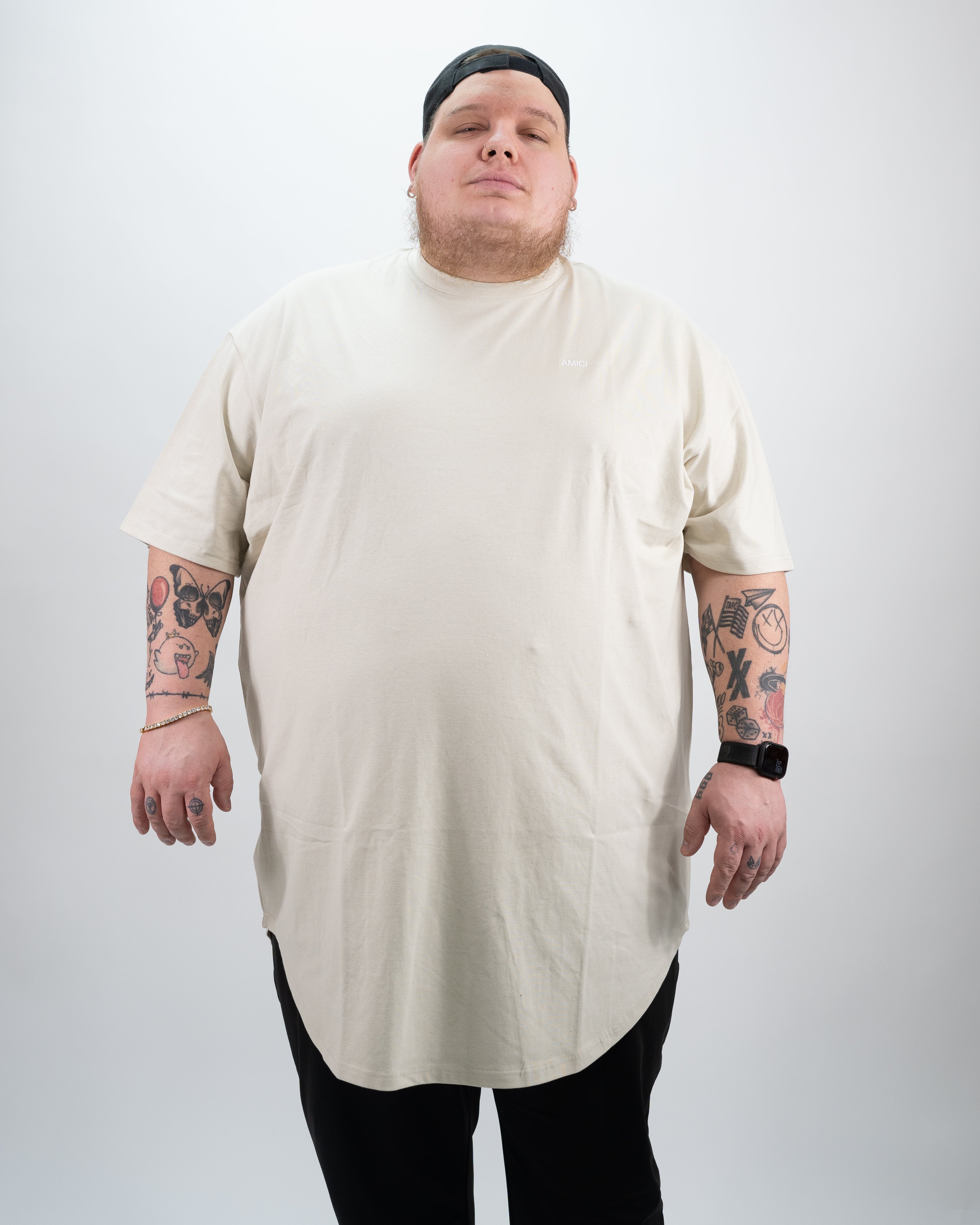 Cream Freshman Scoop Tee