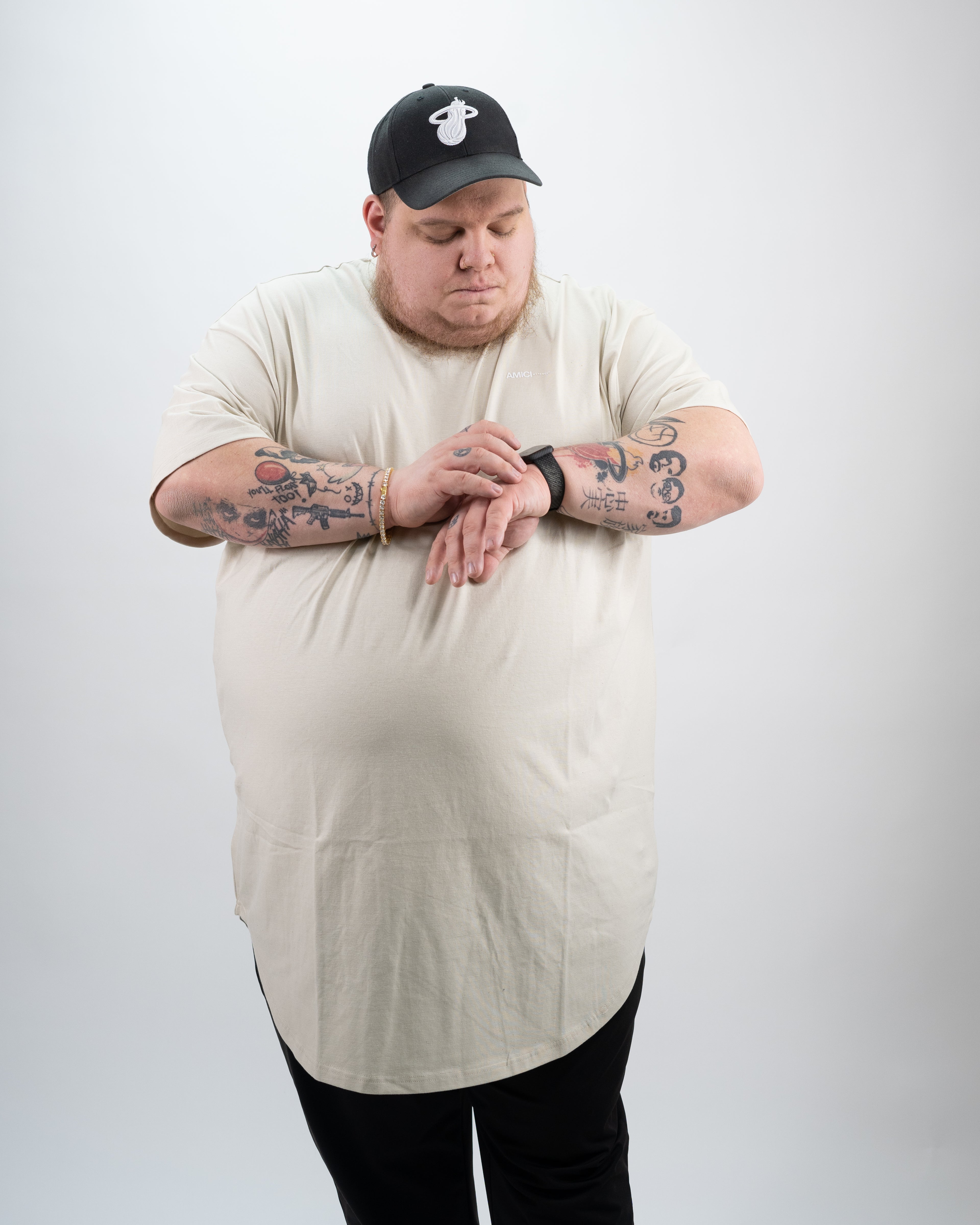 Cream Freshman Scoop Tee