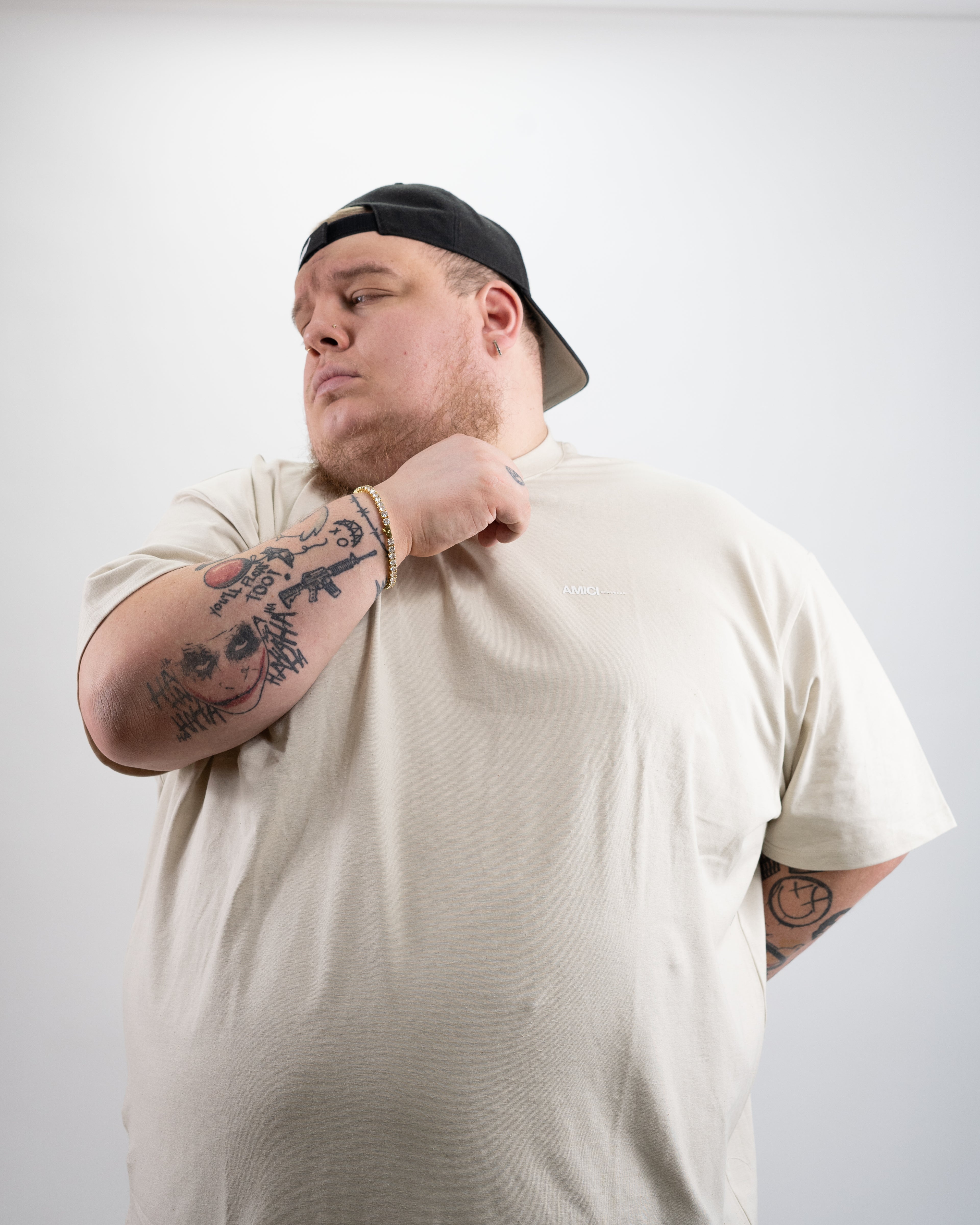 Cream Freshman Scoop Tee